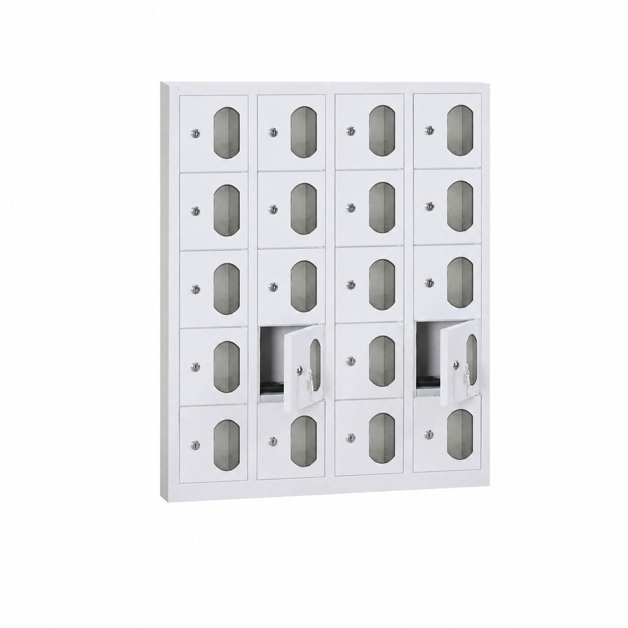 20 Gözlü Telefon Dolabı Pleksi Kapak HÇ-TD006