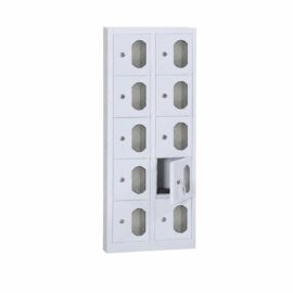 10 Gözlü Telefon Dolabı Pleksi Kapak HÇ-TD005